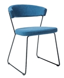 Show details for Dining chair Signal Meble Helix Black / Blue