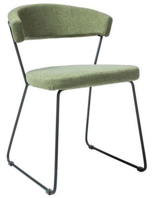 Picture of Dining chair Signal Meble Helix Black Green
