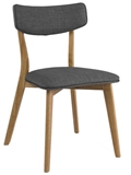 Show details for Dining chair Signal Meble Karl Dab / Gray