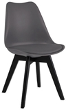 Show details for Dining chair Signal Meble Kris II Gray / Black