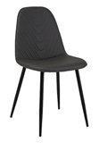 Show details for Dining chair Signal Meble Teo Black Steel / Gray