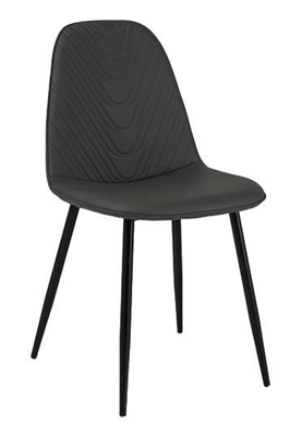 Picture of Dining chair Signal Meble Teo Black Steel / Gray