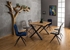 Picture of Dining chair Signal Meble Texo Velvet Blue
