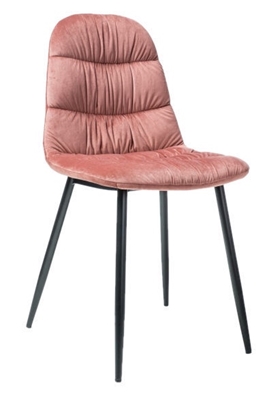 Picture of Dining chair Signal Meble Vedis Black / Pink