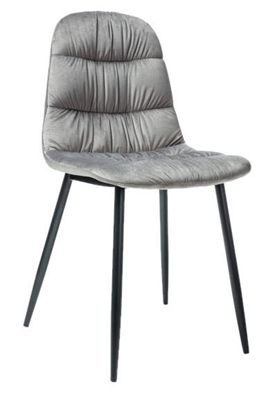 Picture of Dining chair Signal Meble Vedis Stela Velvet Black / Gray