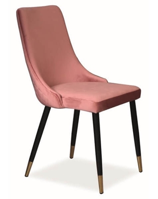Picture of Dining chair Signal Meble Velvet Antique Pink