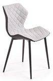Show details for Halmar Chair K389 Light Grey/Black