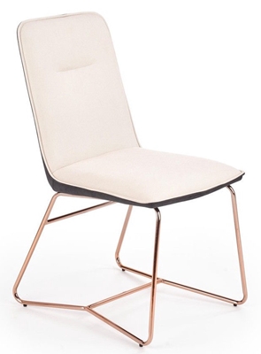 Picture of Halmar Chair K390 Cream/Dark Grey/Gold