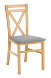 Show details for Halmar Dariusz Chair Honey Oak Grey