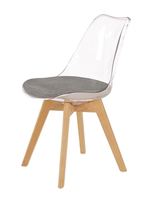 Picture of Halmar K342 Chair Grey/Transparent