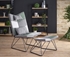 Picture of Halmar Remix Fotel Chair With Ottoman Grey