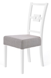 Show details for Halmar Stan Chair White Grey