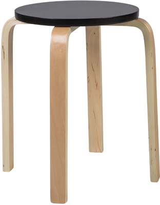 Picture of Stool Home4you Sixty-1 Black / Natural 10155
