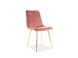 Show details for Signal Meble Eros Velvet Chair Antique Rose/Gold