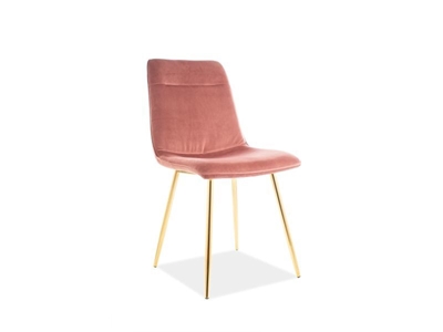 Picture of Signal Meble Eros Velvet Chair Antique Rose/Gold