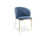 Show details for Signal Furniture Prado Chair Navy / Gold