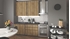 Picture of Kitchen set Halmar Idea Wotan Oak / Anthracite, 1.8 m