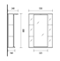 Picture of HANGING BATHROOM CABINET SV55-1 (RIVA)
