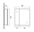 Picture of HANGING BATHROOM CABINET SV60-9A gray (RIVA)
