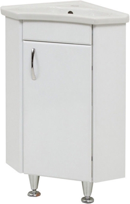 Picture of Sanservis Corner Cabinet with Basin White 41.5x80x41.5cm