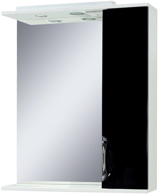 Picture of Sanservis Laura-60 Cabinet with Mirror Black 60x86.5x17cm