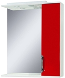 Show details for Sanservis Laura-60 Cabinet with Mirror Red 60x86.5x17cm
