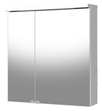 Show details for Bathroom mirror with lighting Riva Elegance SV70C 68,6x14x70,1cm