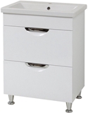 Show details for Sanservis Laura 50-2 Cabinet with Basin White 50x80x40cm