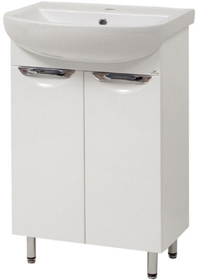 Picture of Sanservis Laura-55 Cabinet with Basin White 55x84.5x44cm