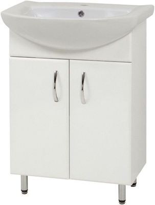Picture of Sanservis SL-56 Cabinet without Drawers with Basin White 56.5x80x44.5cm