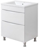 Show details for Sanservis Smile-60 Cabinet with Basin Como-60 White 60x82x45cm