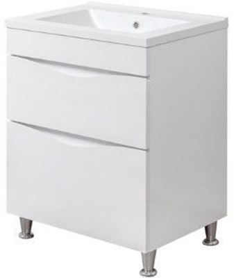 Picture of Sanservis Smile-60 Cabinet with Basin Como-60 White 60x82x45cm