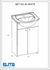 Picture of Washbasin with cabinet for bathroom Go-On 166043 81,5x47,5cm 12,3kg, white