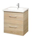Show details for Washbasin with cabinet for bathroom Riva Elegance SA 70C-1