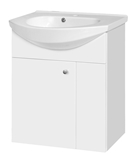 Show details for Cabinet with sink Riva SA60D-1, white
