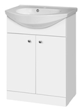 Show details for Cabinet with sink Riva6 SA60D 59,5x37,5x83,5cm 24kg, white