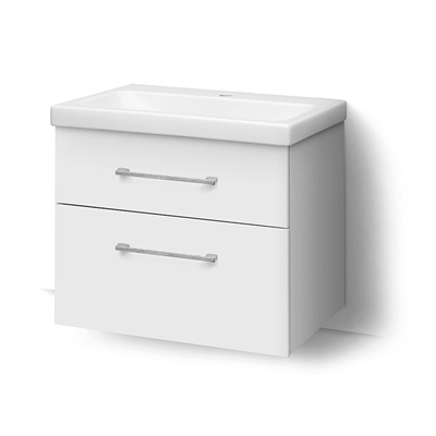 Picture of CABINET WITH SINK SA63-2 WHITE (RIVA)