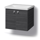 Show details for CABINET WITH SINK SA63-9A grey (RIVA)