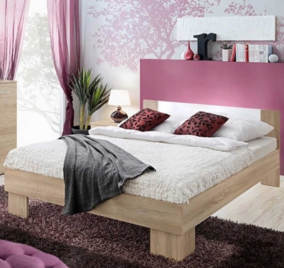 Picture of ASM Vicky Bed 180 Sonoma Oak/White