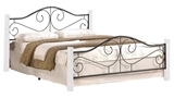 Show details for Halmar Bed Violetta 123x205cm White/Black