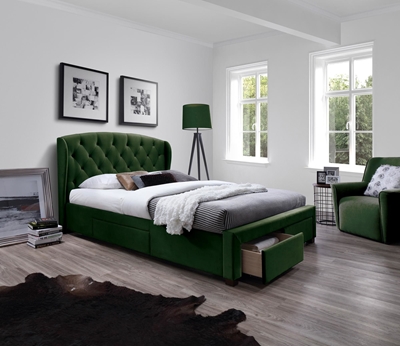 Picture of Sabrina Bed 160x200cm Dark Green