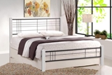 Show details for Halmar Viera 120 Bed 125x206cm White/Black