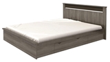 Show details for Idzczak Meble Bed Latte Truffle Sonoma Oak/Swamp Oak