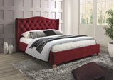 Show details for Signal Meble Bed Aspen Velvet 160x200cm Red