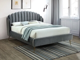 Show details for Signal Furniture Calabria Velvet Bed 160x200cm Gray