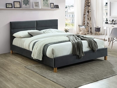 Picture of Signal Furniture Sierra Velvet Bed 160x200cm Gray