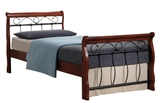 Show details for Signal Furniture Venice Bis Bed 90x200cm Antique Cherry