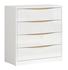 Picture of Black Red White Pori Chest Of Drawers White/Oak