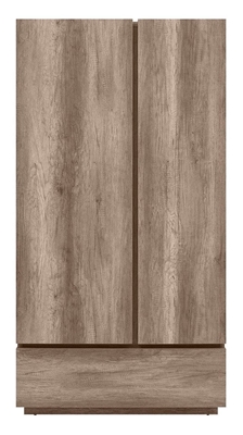 Picture of Black Red White Anticca 2D1S Wardrobe Monument Oak