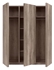 Picture of Black Red White Anticca 3D Wardrobe Monument Oak